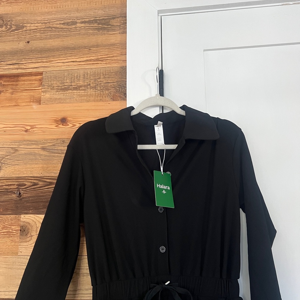 NWT Halara Collared Button Long Sleeve Drawstring… - image 7